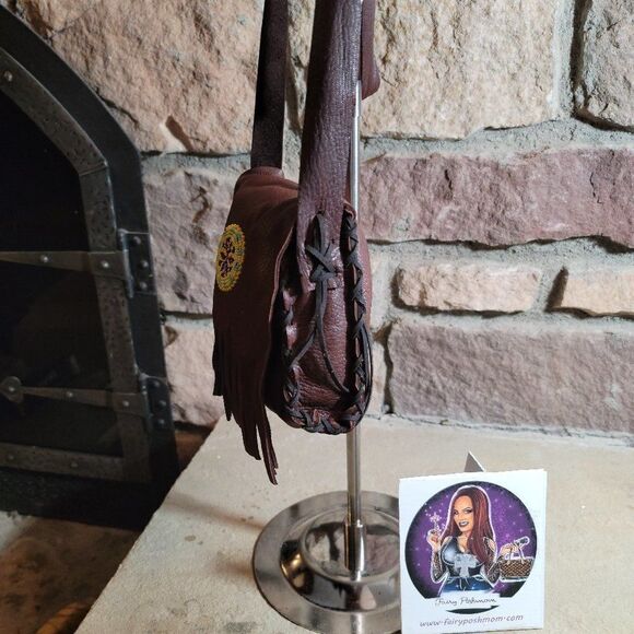 🔷️Genuine Elk Hide Crossbody Leather Purse Bag by Native Americans BNA8 - Picture 3 of 6